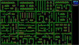 Game map for On The Run on the Sinclair ZX Spectrum.